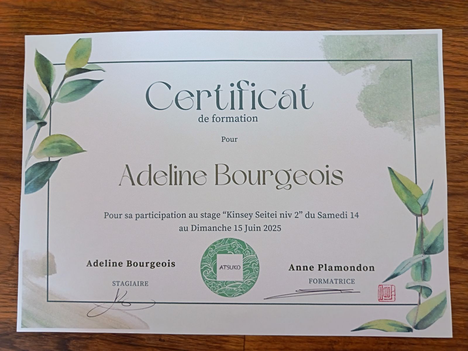 Formation massage à l'huile et ventouses